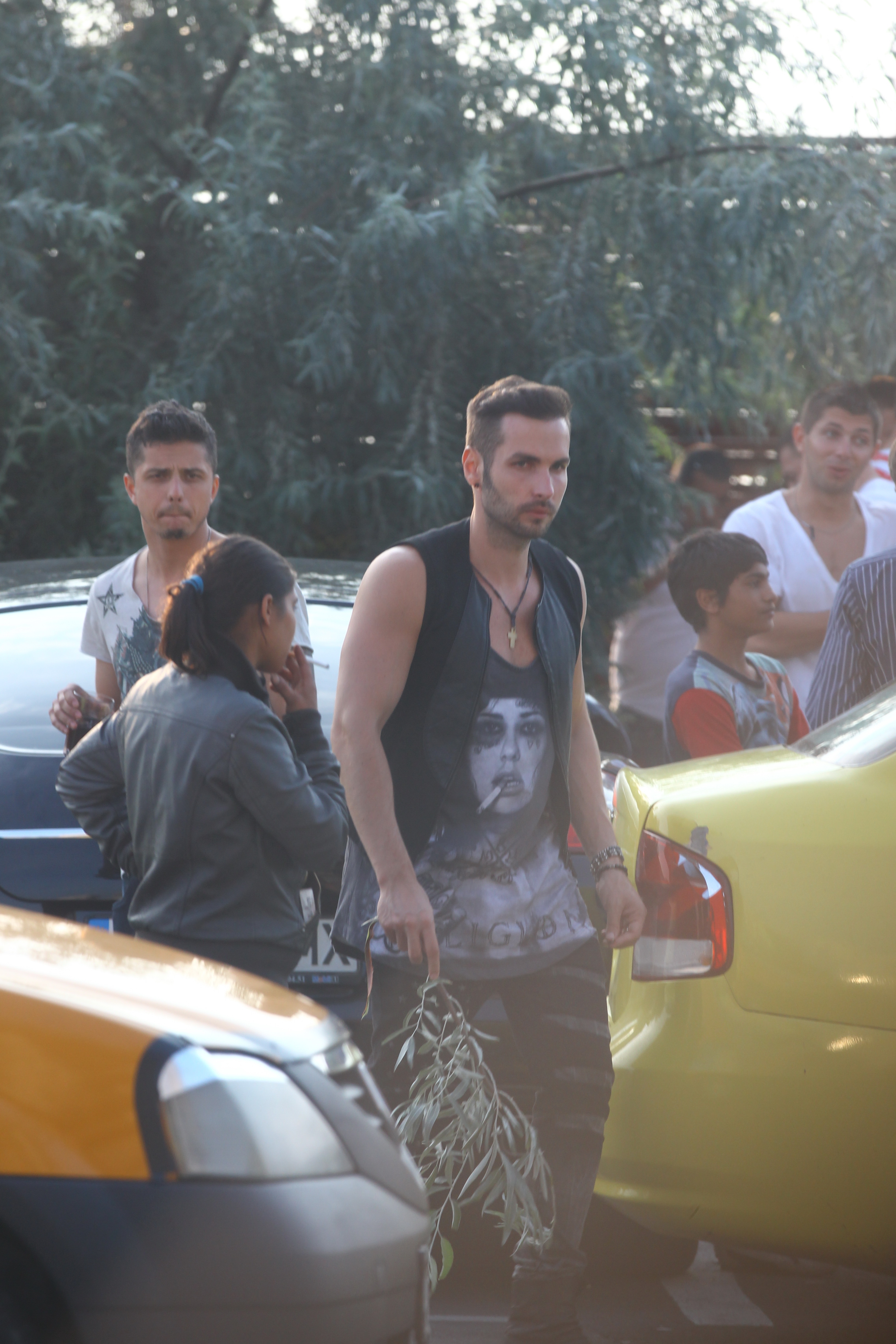 Artistul a preferat sa petreaca doar in compania prietenilor