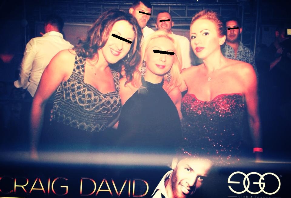 Rocsana a venit cu prietenele ei pentru a asista la concertul lui Craig David