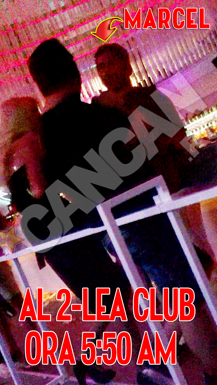 In cel de-al doilea club, Marcel s-a intretinut cu amica blonda, dar si cu un prieten mai vechi