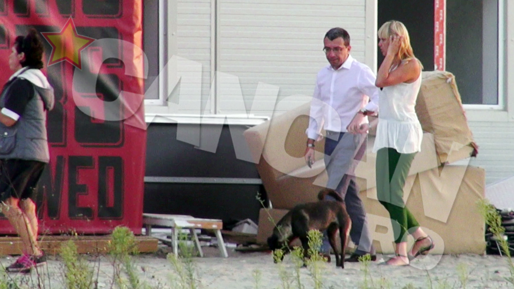 Ministrul Mihai Voicu si logodnica se retrag spre club, dupa scurta 