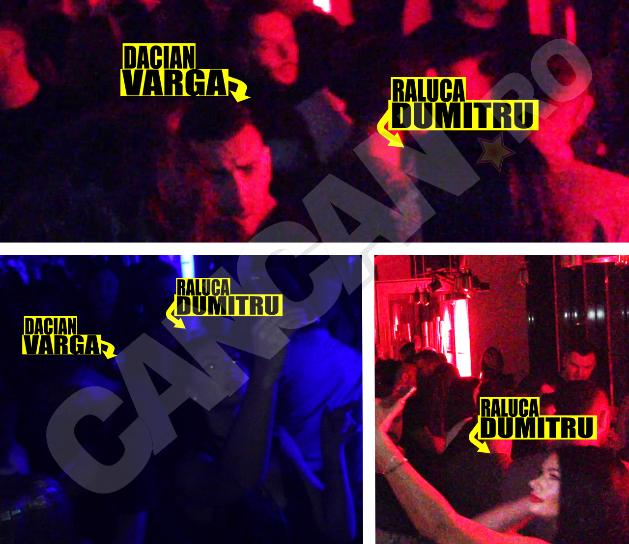 Dacian Varga şi Raluca Dumitru au petrecut ca un cuplu la ”Seva”, dar au plecat separat acasă