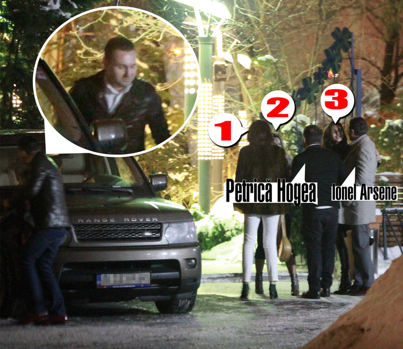 Gasca s-a spart in parcare unde toti s-au pupat cu toti. Barbatul din medalion, Costel ”Pensatu” (finul lui Ionel Arsene) a luat o parte din doamne si a plecat cu ele