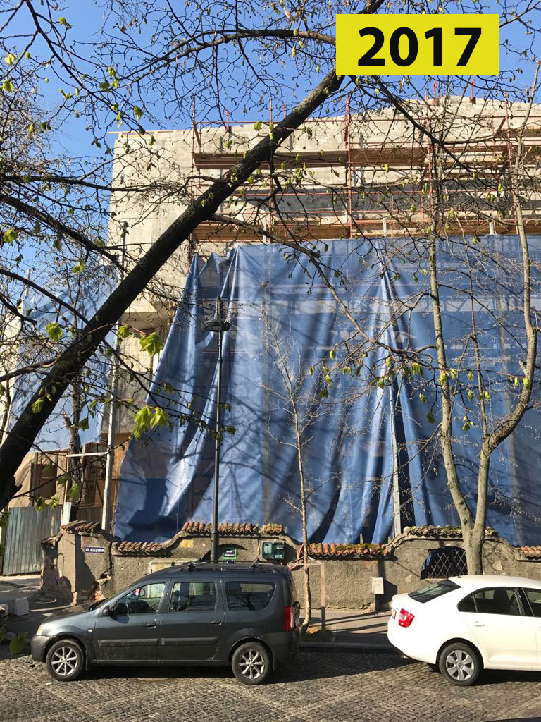 În 2017, pe structura de beton mai ”crescuse” un etaj