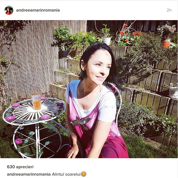 Andreea Marin s-a bucurat de un weekend petrecut în liniştea căminului