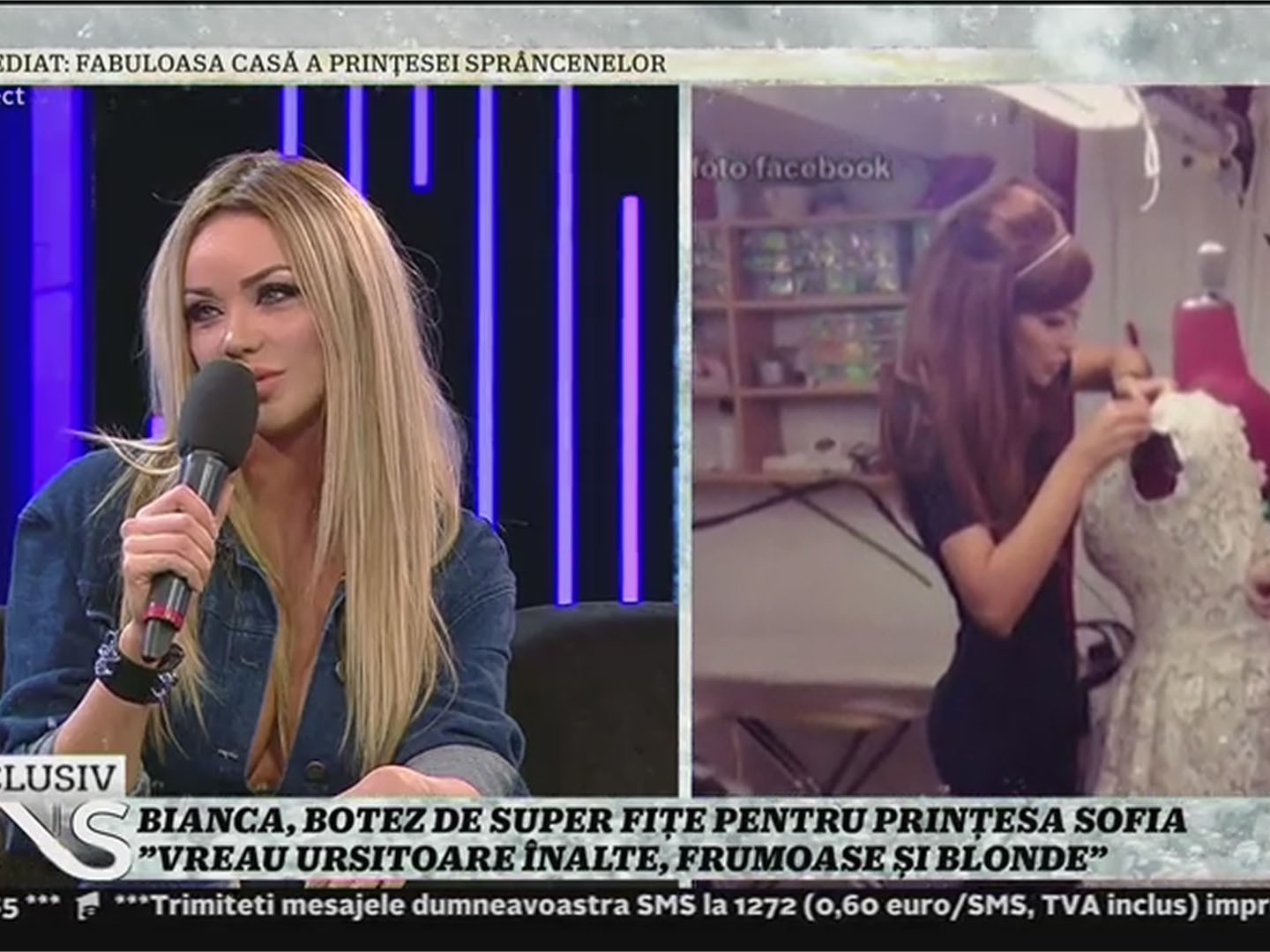 Bianca a spus în direct când o va creştina pe Sofia