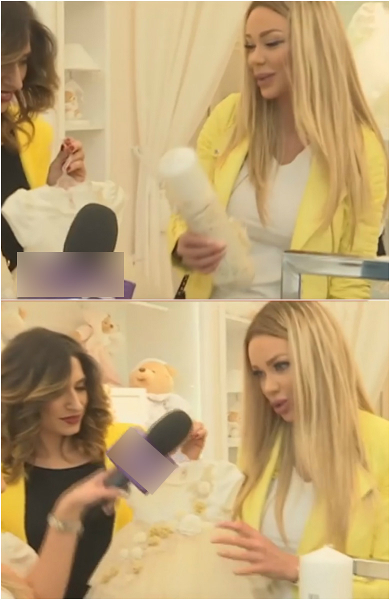 Bianca a arătat rochiţa în care va fi creştinată Sofia