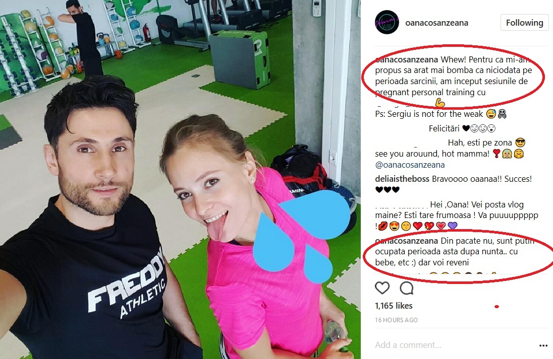 Oana Matache s-a apucat de sport, după ce a avut probleme cu sarcina
