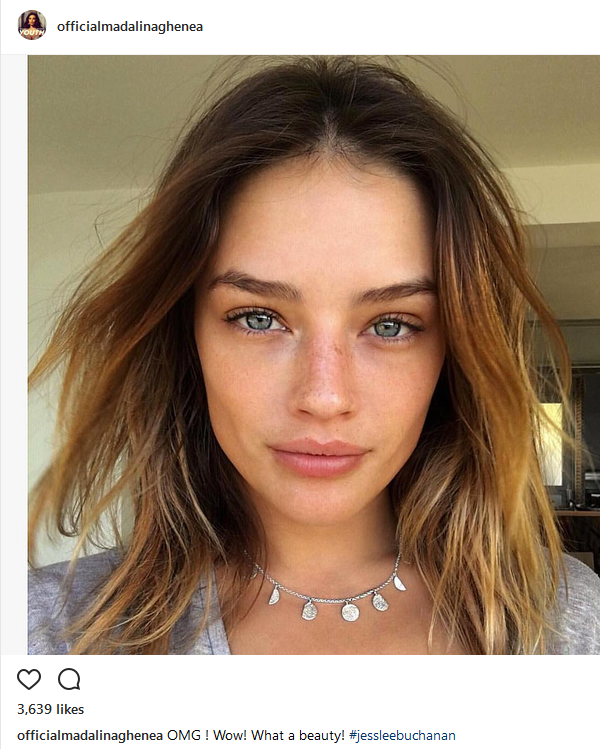 Mădălina Ghenea, fascinată de frumuseţea naturală a modelului Jessica Lee Buchanan