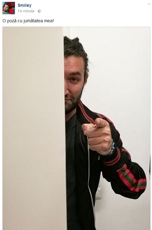 Smiley le-a prezentat prietenilor lui ”jumătatea” sa