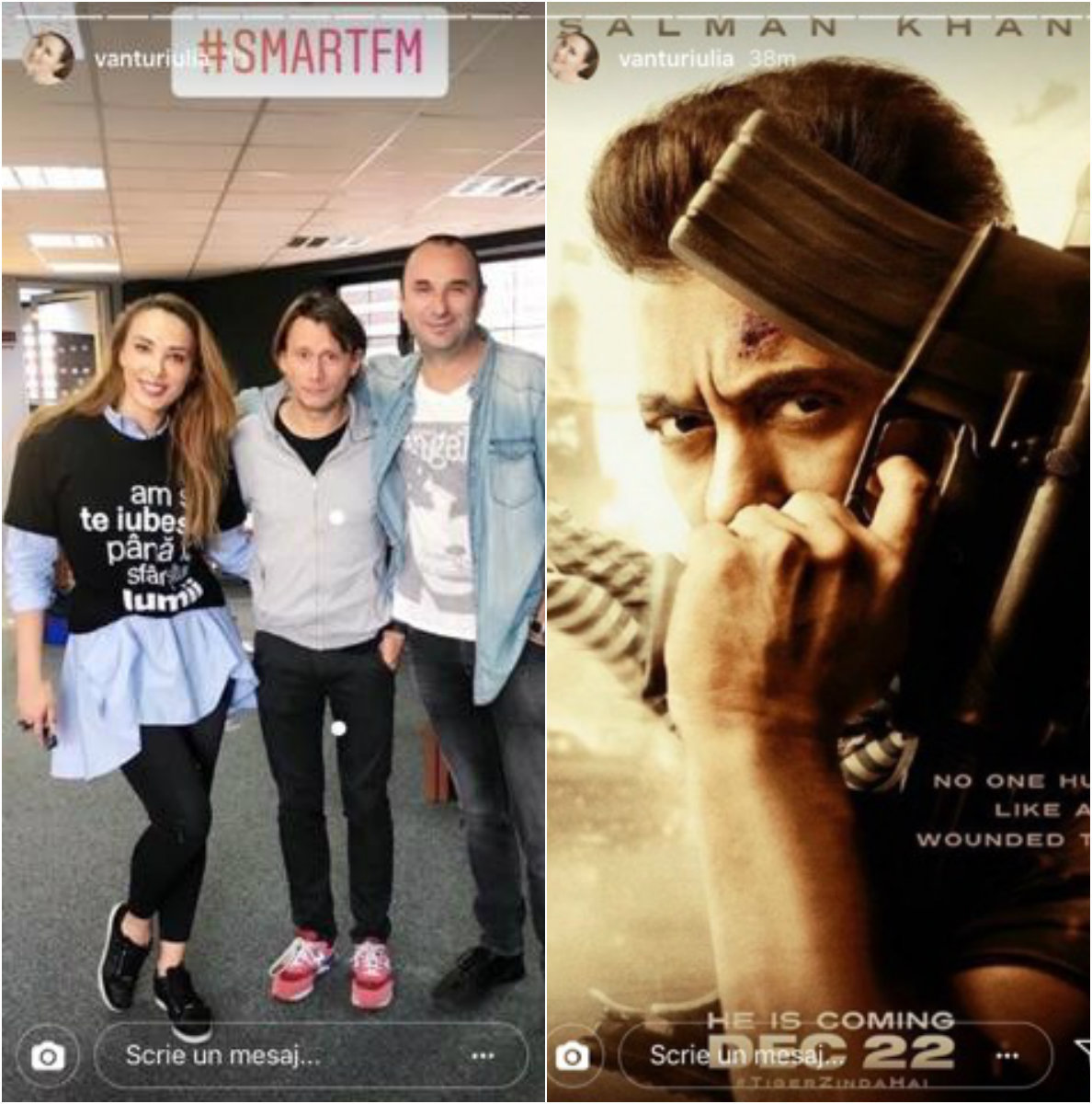 Iulia Vântur, declaratie de dragoste pentru Salman Khan dupa ce s-a spus ca s-au despartit