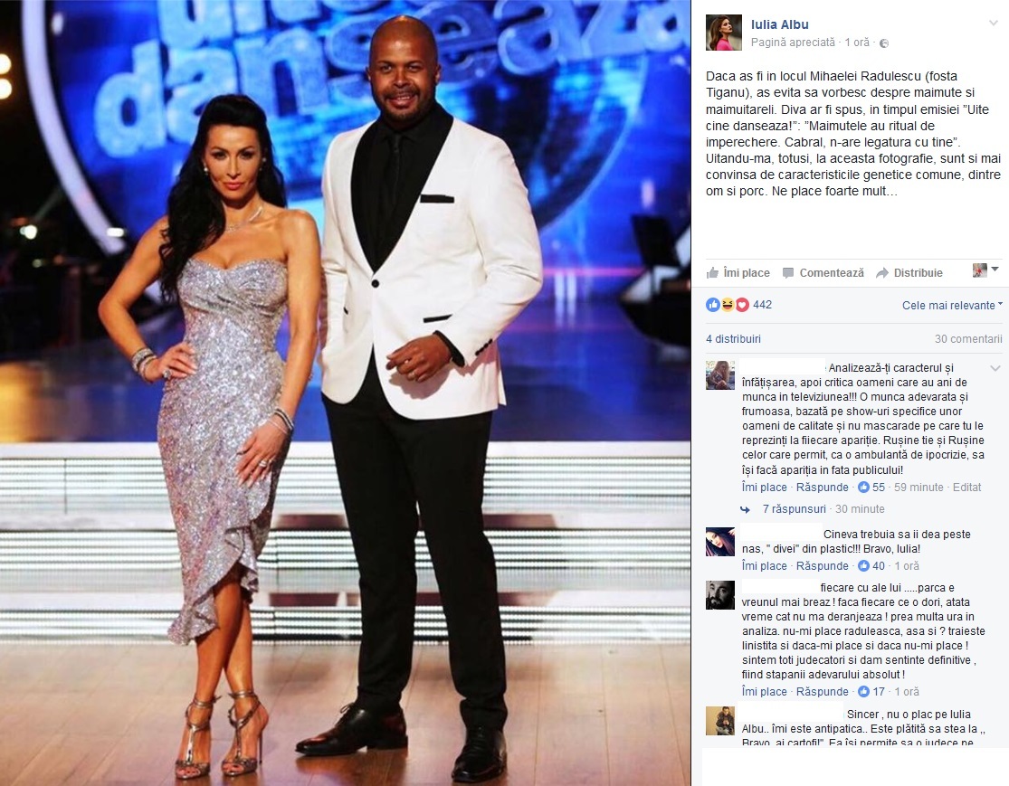 Iulia Albu, atac dur la adresa Mihaelei Rădulescu