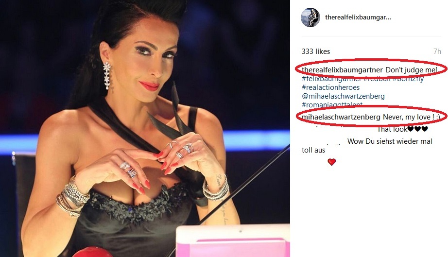 Mihaela Rădulescu i-a răspuns lui Felix Baumgartner la mesaj pe Instagram