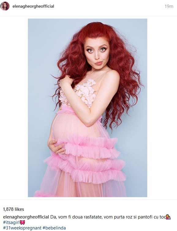 Elena Gheorghe va avea o fetiţă