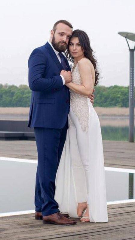 Andrei Ţârdea şi actuala lui soţie, Corina