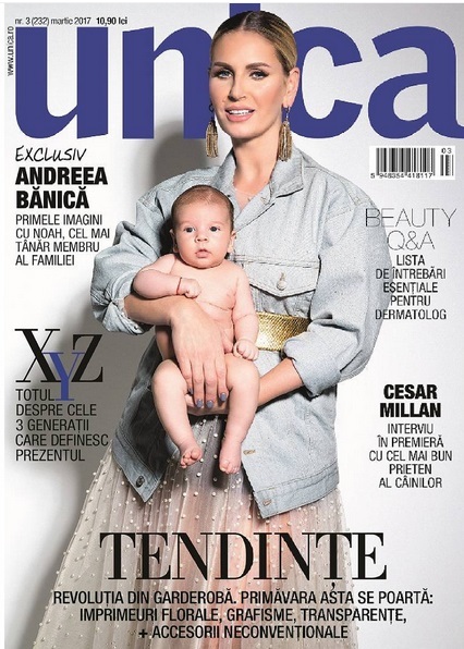 Andreea Bănică, împreună cu fiul ei de trei luni, Noah Andrei

sursa foto: UNICA