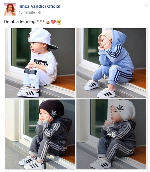Ilinca Vandici le-a dezvăluit prietenilor virtuali cum îşi imaginează că va fi viitorul ei băieţel