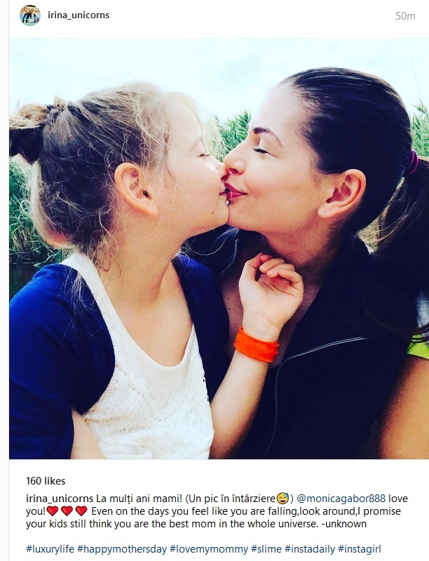 Irina Columbeanu, mesaj emoţionant pentru Monica Gabor cu ocazia Zilei Mamei