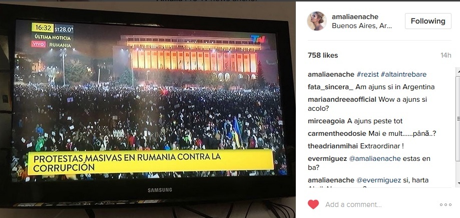 Amalia Enache le-a arătat tuturor prietenilor de pe Instagram această imagine