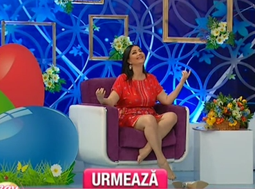 Gabriela Cristea a renuntat la pantofi în emsiune