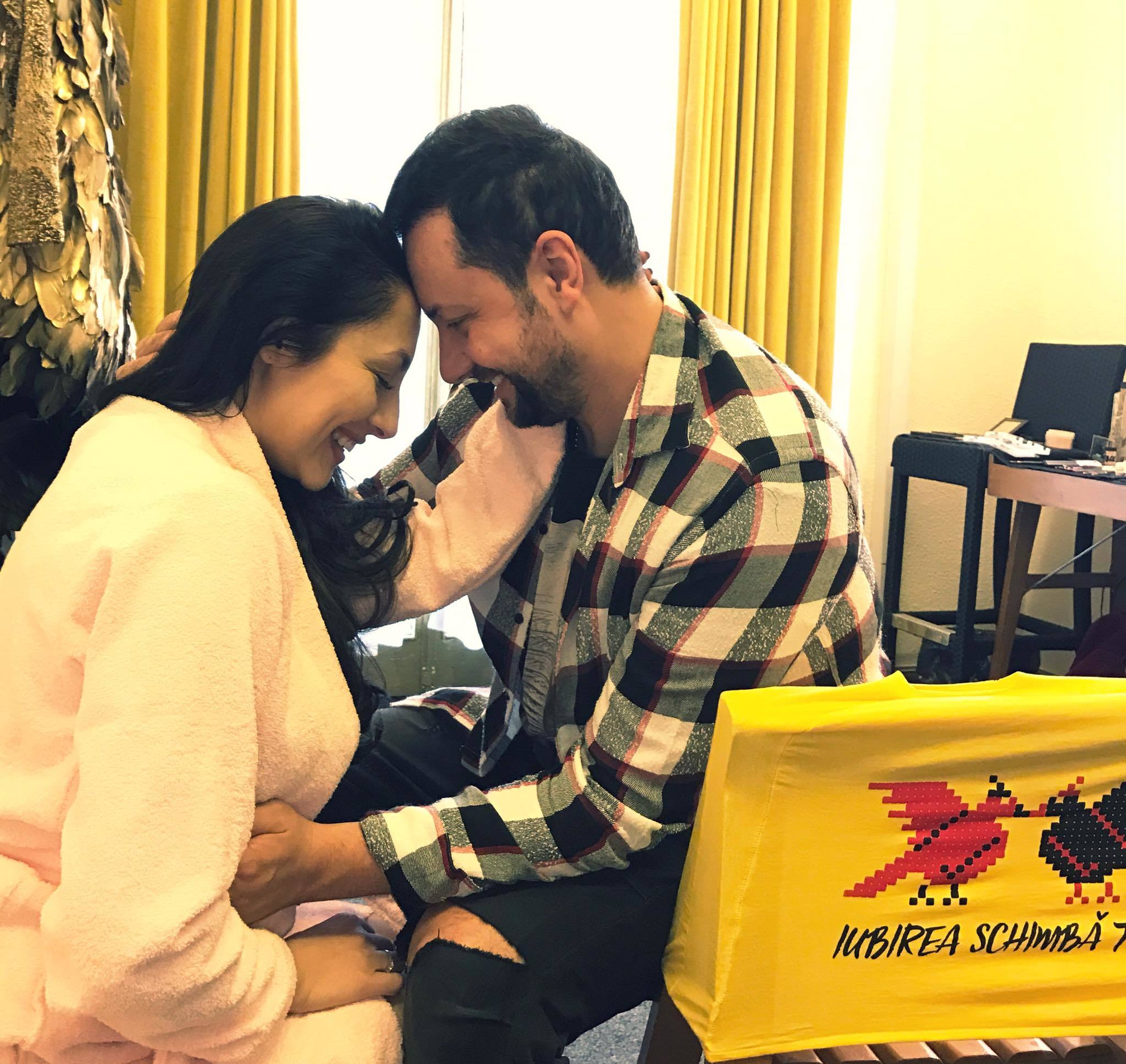 Cătălin Măruţă şi Andra, surprinşi într-un moment emoţionant