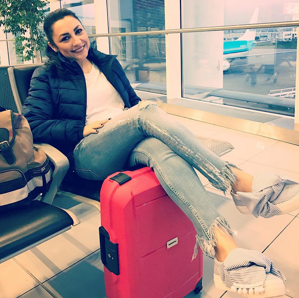 Andra a atras privirile tuturor cu pantofii ei