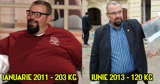 Cum a slăbit Piedone 50 de kilograme în şase luni