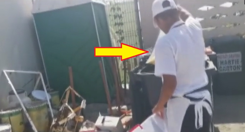 Porumb fiert, vândut după ce a fost luat de la gunoi. Sursa foto: captură video Pro TV