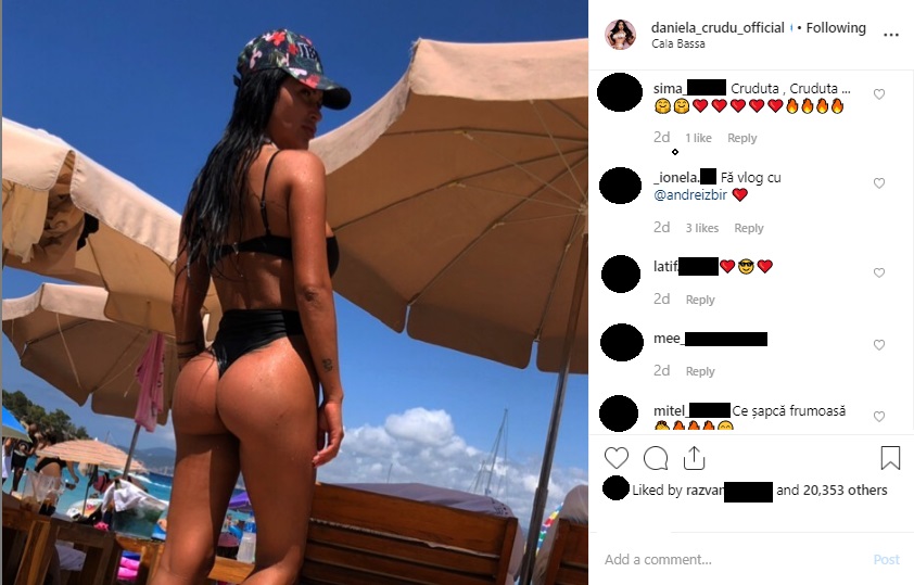 Daniela Crudu, în vacanță în Ibiza, insula din Spania unde distracția e pe primul loc © Instagram
