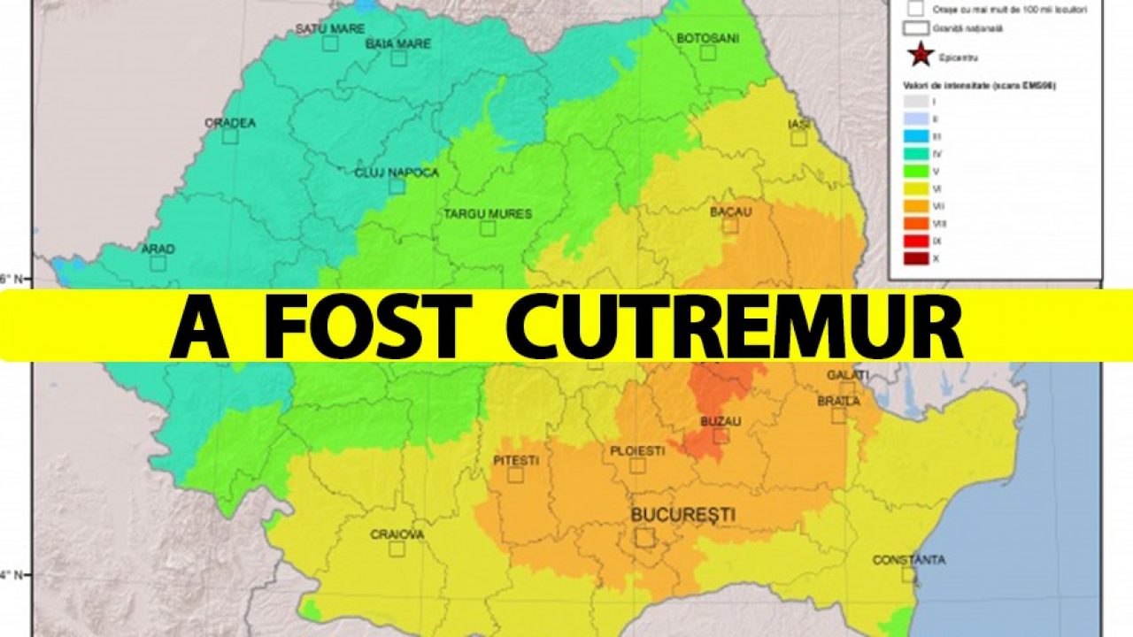 Cutremur Mare In Romania Seismul S A Produs Azi Dimineață La Ora