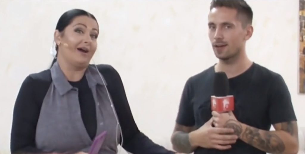 Gabriela Cristea, bolnavă în cadrul ediției de debut a emisiunii “Like a star” de la Antena Stars © captură Antena 1