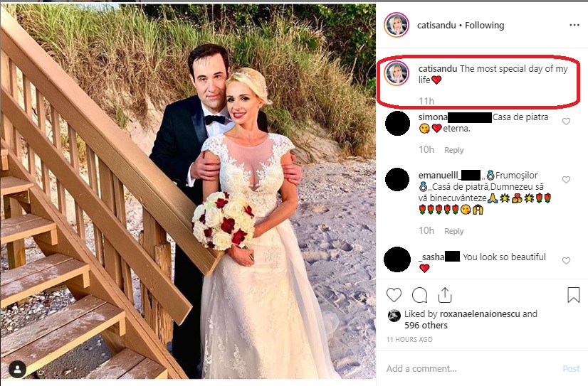 Catrinel Sandu, declarație de dragoste pentru soțul ei, Steve Schroeter © Instagram