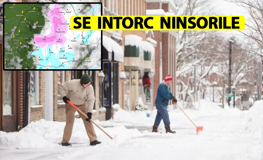 ANM a modificat prognoza! Se întorc ninsorile abundente în România