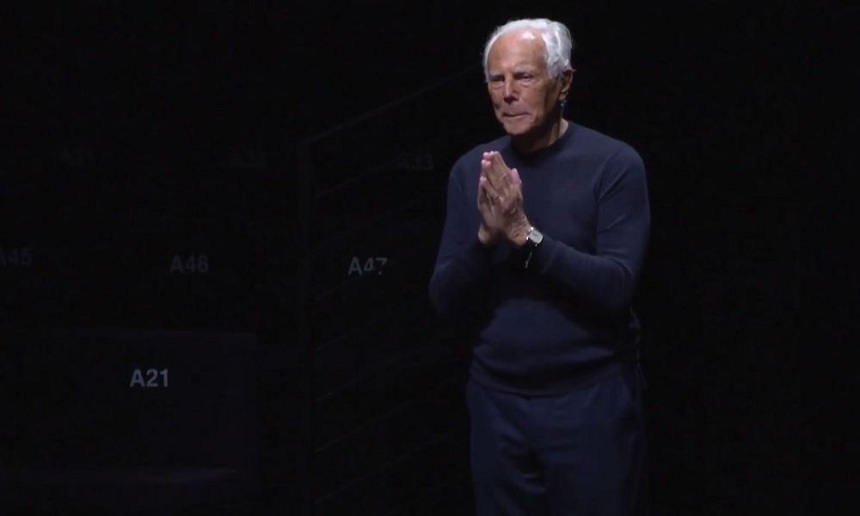 Imagine Stire Săptămâna Modei de la Milano a fost afectată de coronavirus! Giorgio Armani, prezentare în față scaunelor goale | 2review.ro