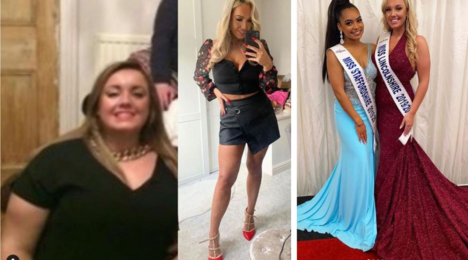 Imagine Stire Transformarea uluitoare a unei blonde voluptoase! A fost părăsită de iubit pentru că era grasă, avea 108 kg, iar acum a ajuns Miss Marea Britanie | 2review.ro