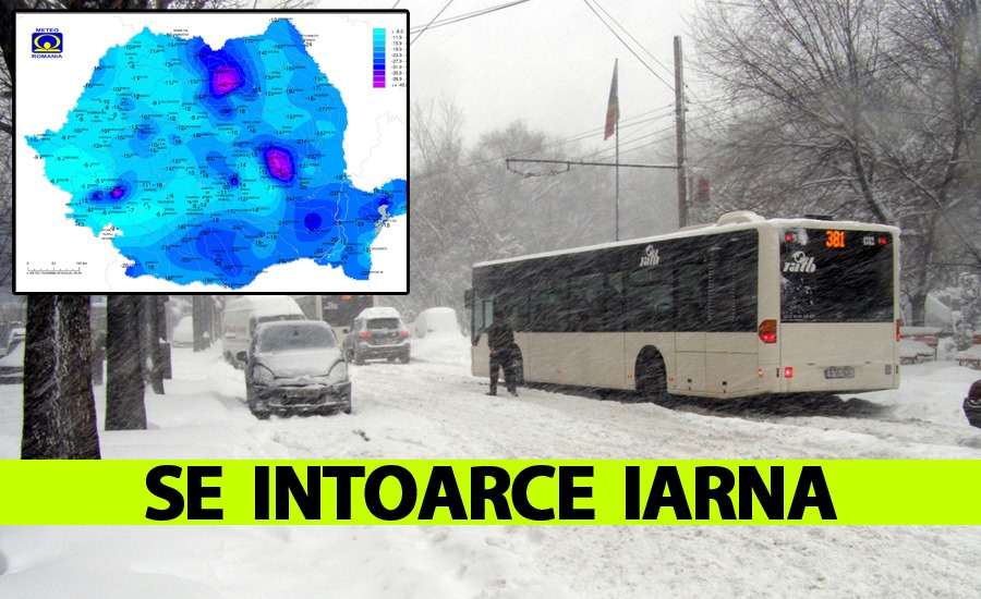 Vești proaste de la ANM! Pe ce dată se întoarce iarna în București și în celelalte orașe din România