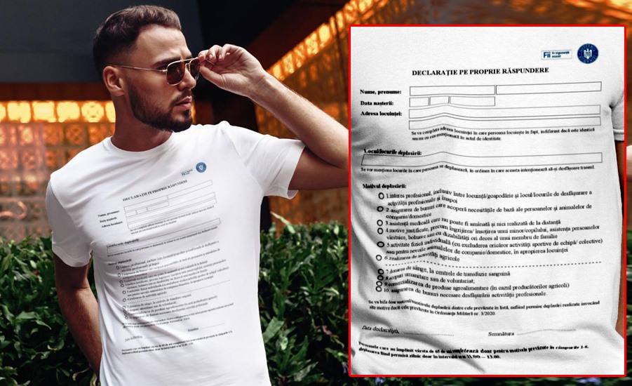 Imagine Stire Nu e banc! A apărut tricoul imprimat cu declarația pe propria răspundere. Câți lei costă | 2review.ro