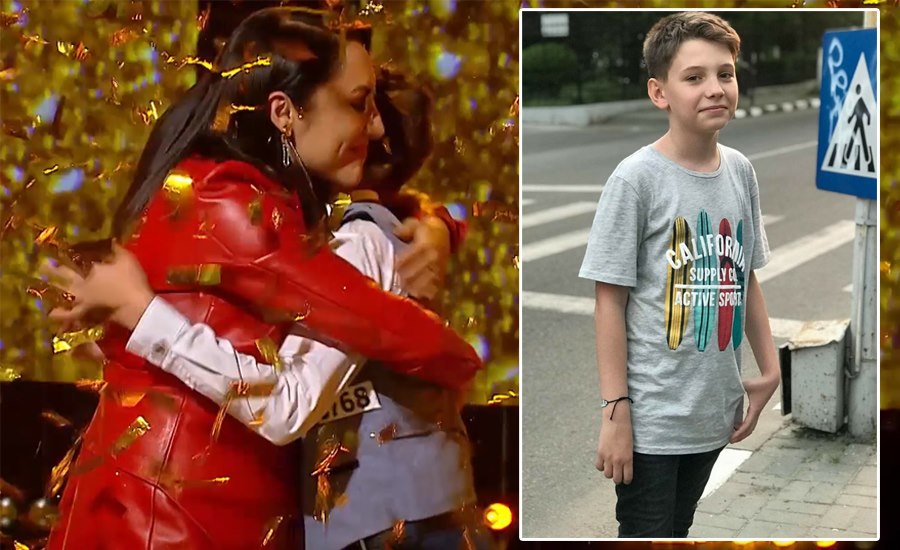 Imagine Stire Cine e, de fapt, Mihai Țigaret, elevul de 13 ani care a luat Golden Buzz de la Andra Măruță, azi-noapte la Românii au Talent de la Pro TV | 2review.ro
