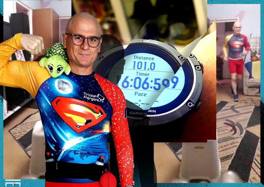 Imagine Stire “Superman” a alergat 101 kilometri  în apartamentul lui din Rahova, ca să-i ajute pe bolnavii de COVID-19 | 2review.ro