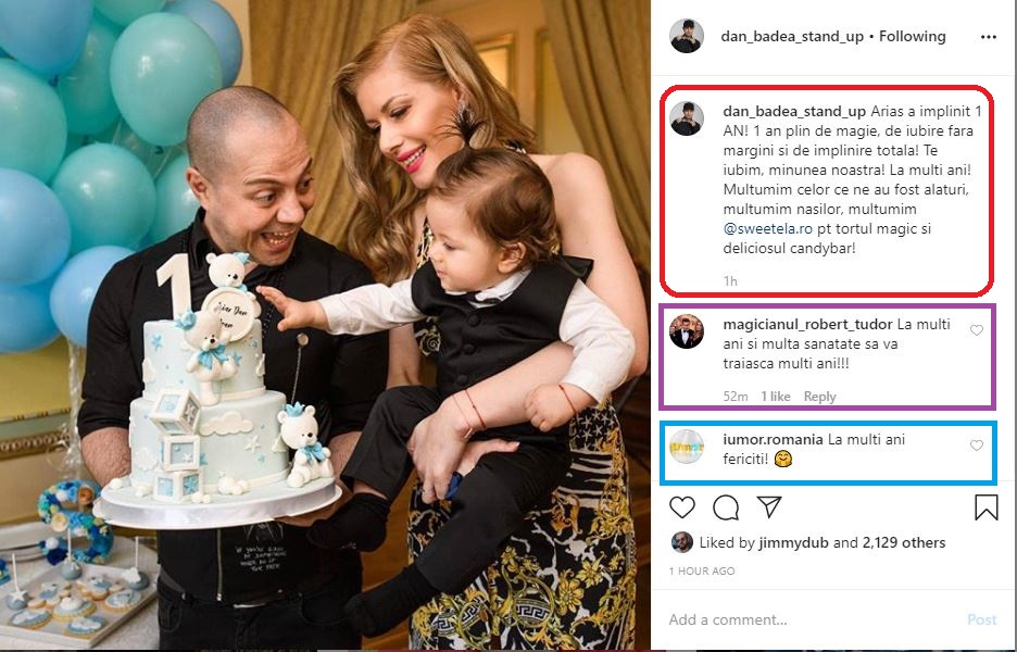 Dan Badea a publicat un mesaj emoționant de ziua fiului său, Aris © Instagram