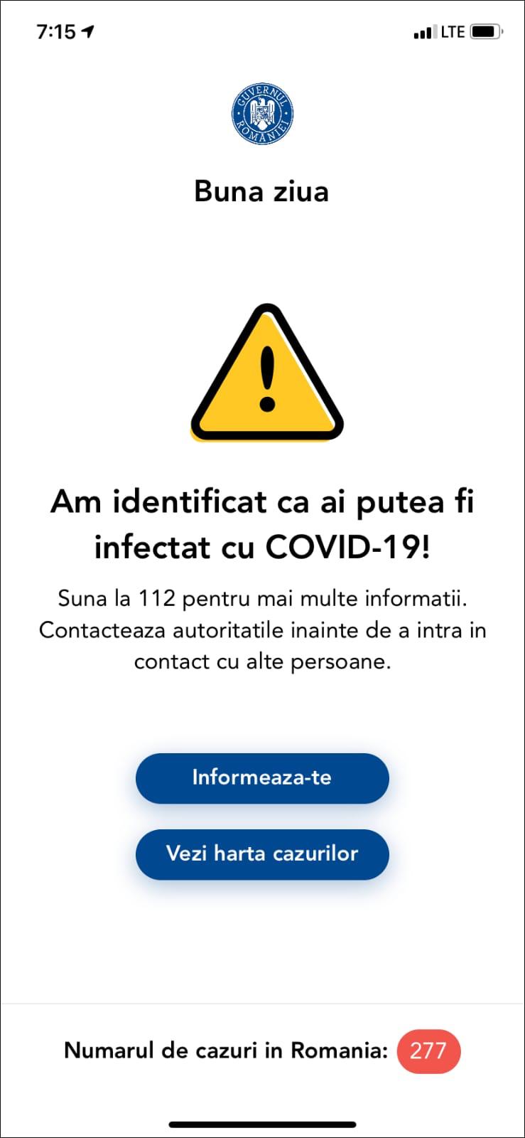 Aplicația “Prevenție Covid-19”