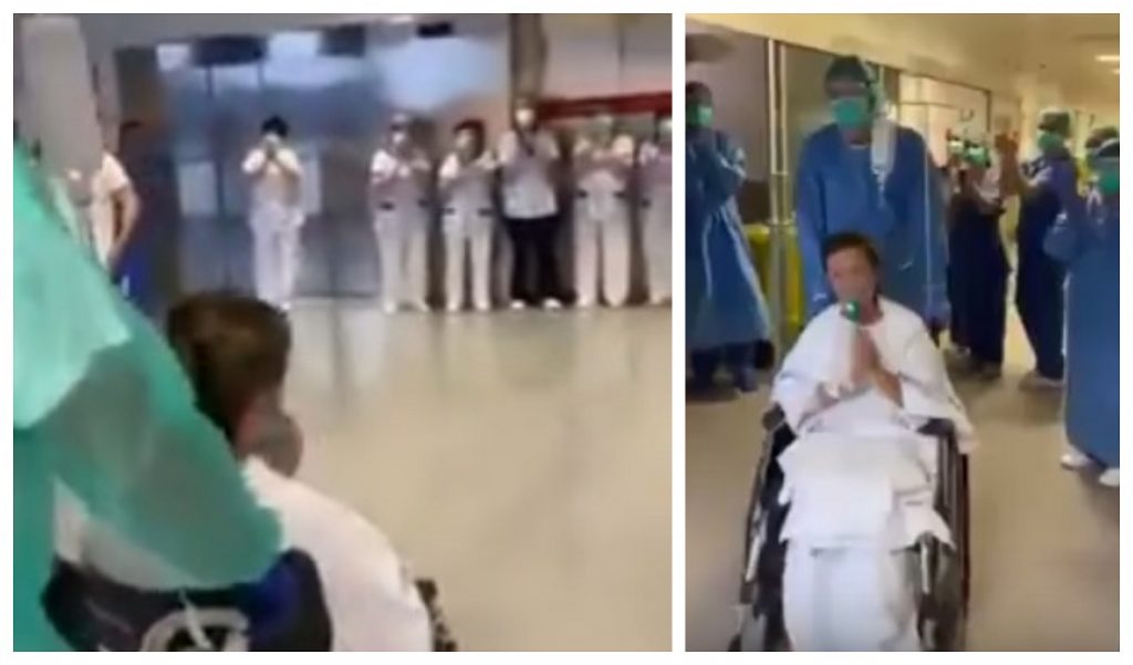 Imagine Stire VIDEO. Scene emoționante într-un spital din Italia, după ce o pacientă a fost vindecată de coronavirus. Medicii au aplaudat minute în șir! | 2review.ro