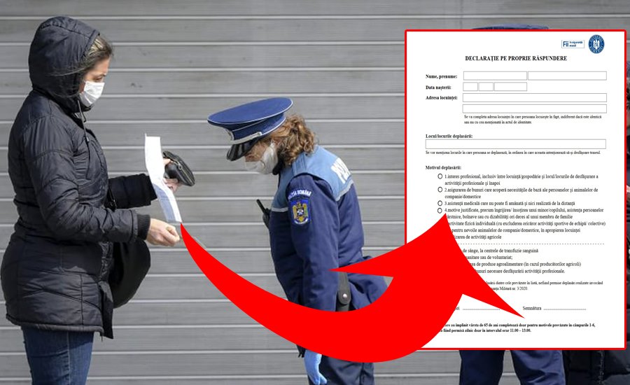 Imagine Stire Trebuie sau nu trecută ora în declarația pe propria răspundere. Detaliul observat de puțini | 2review.ro
