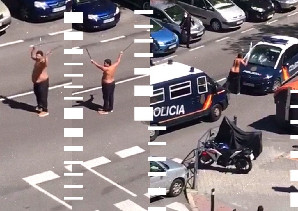 Imagine Stire Statul în casă l-a scos din minți pe un spaniol. La bustul gol, înarmat cu săbii, s-a luat la bătaie cu polițiștii. “Era un om normal, foarte respectuos și…” | 2review.ro