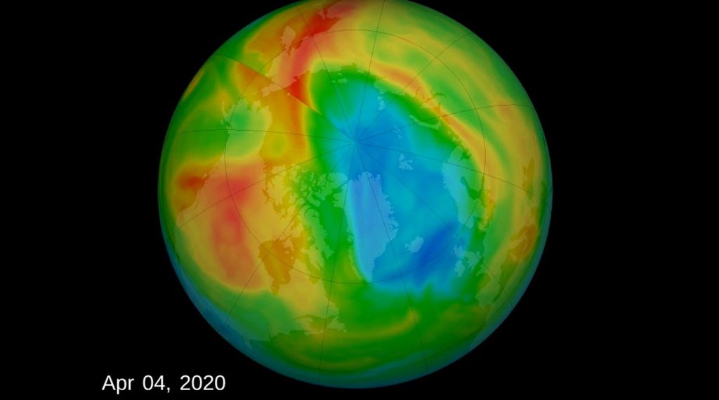O gaură rară, de dimensiuni record, a apărut în stratul de ozon deasupra Arcticii în timpul pandemiei de coronavirus! Care sunt explicațiile cercetătorilor