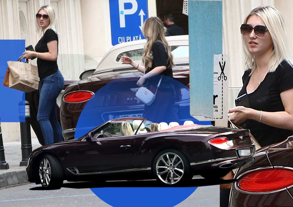 Fiica mijlocie a lui Gigi Becali, apariție hollywoodiană la bordul unui Bentley Continental GT W12 First Edition Convertible de 300.000 €. Cu părul în vânt, și-a făcut selfiuri alături de…