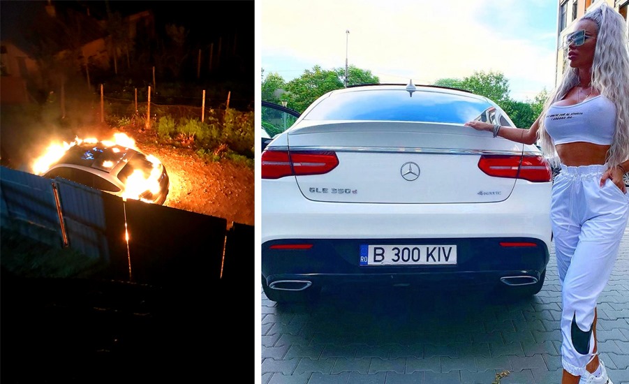 Imagine Stire Cum arată acum Mercedesul Loredanei Chivu, după ce a fost incendiat de o soție geloasă dintr-un sat din Vrancea | 2review.ro