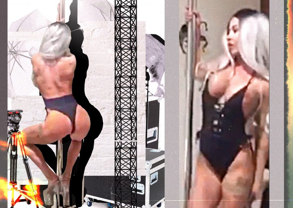 Imagine Stire Fosta asistentă TV dansează erotic la bara montată în apartament! | 2review.ro