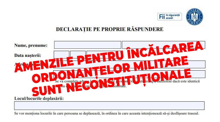 Imagine Stire Veste uluitoare pentru români! Amenzile pentru încălcarea ordonanțelor militare sunt neconstituționale | 2review.ro