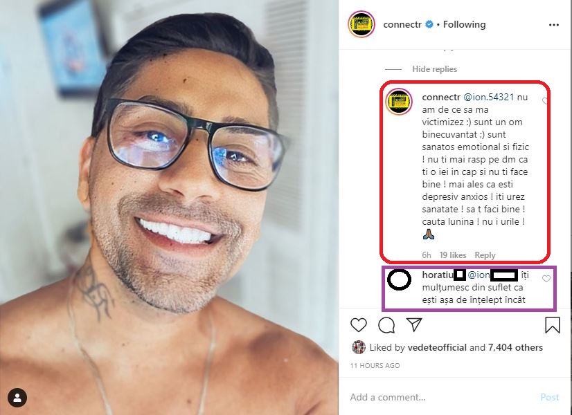 Connect-R, în scandal cu fanii pe social media de la o postare motivațională © Instagram