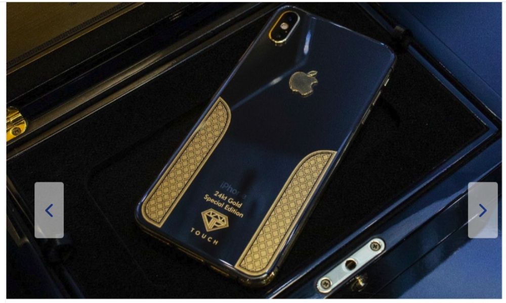 Imagine Stire Cum arată telefonul pe care orice ”bombardier” și-l dorește: iPhone placat cu aur de 24 de carate. Are o reducere de 13000 de lei la eMag! | 2review.ro
